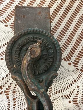 Antique Green Cast Iron vegetable grater
